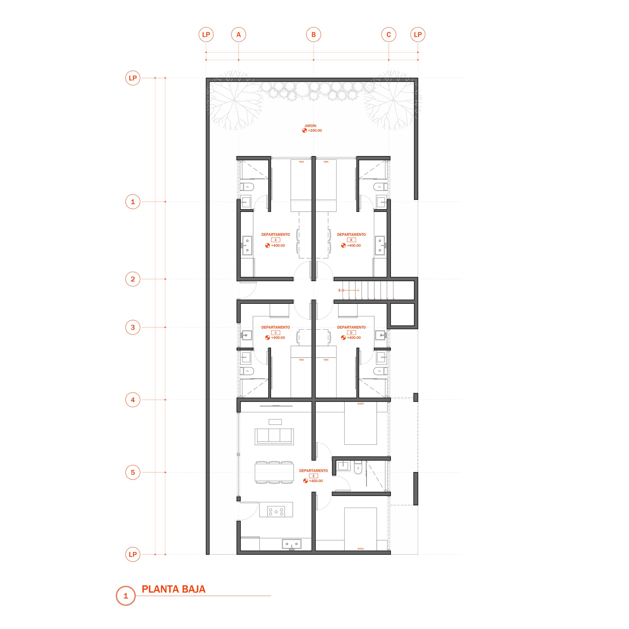 House Nine, plan