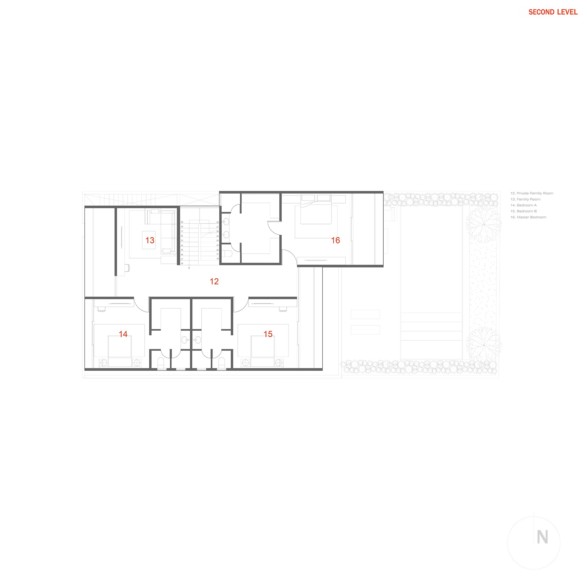 Magnolia House, plan